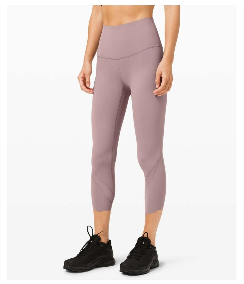 Lululemon Wunder Under Crop High-Rise *Roll Down Scallop Full-On Luxtreme 23"